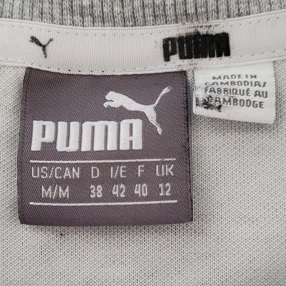 PUMA Women’s Fusion Cropped 7/8 Sweater Medium (Grey)- EUC - Picture 8 of 11